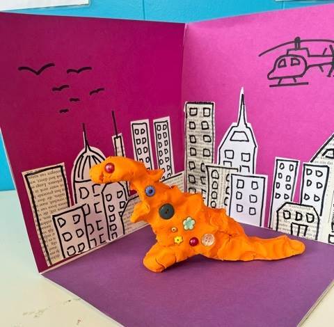 Workshop: Wat als de dinosaurus nu nog leefde’. Waar zou hij slapen en wat zou hij eten?