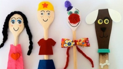 Poppenkastpoppen maken in de Kinderboekenweek